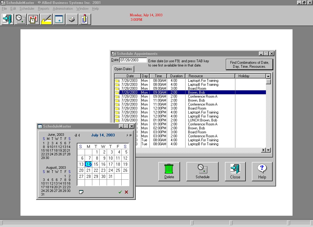ScheduleMaster Screenshot